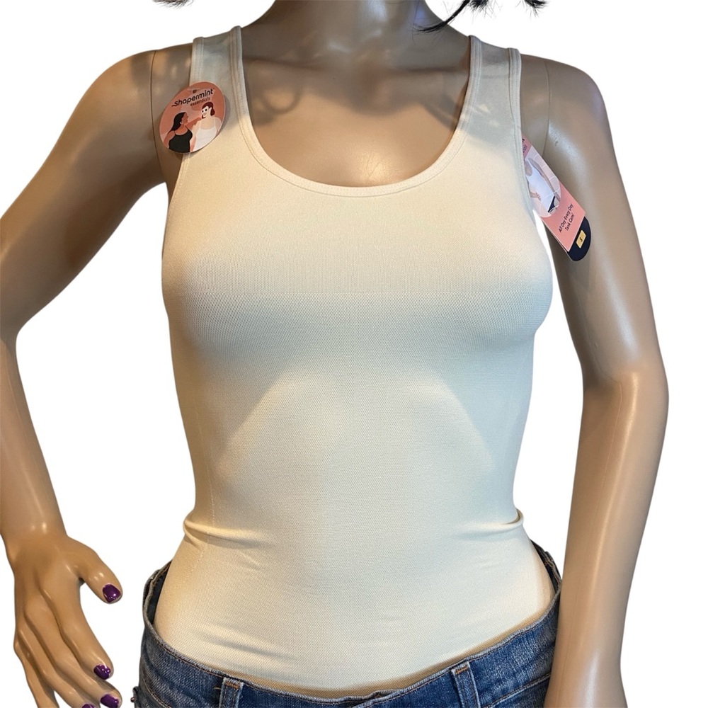 Shapermint Essentials All Day Every Day Tank Cami Top Beige Small Med + 2XL NWT - Picture 2 of 9